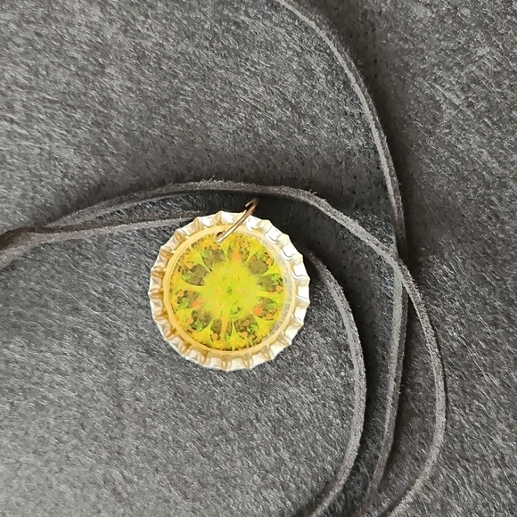 Art Pop Cap Pendant Necklace - Picture 4 of 6